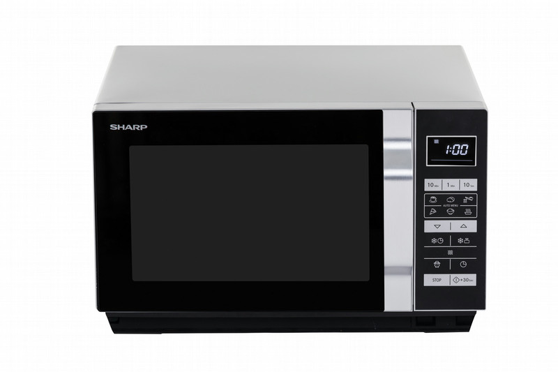 Sharp Home Appliances R-360S Настольный Обычная (соло) микроволновая печь 23л 900Вт Cеребряный микроволновая печь