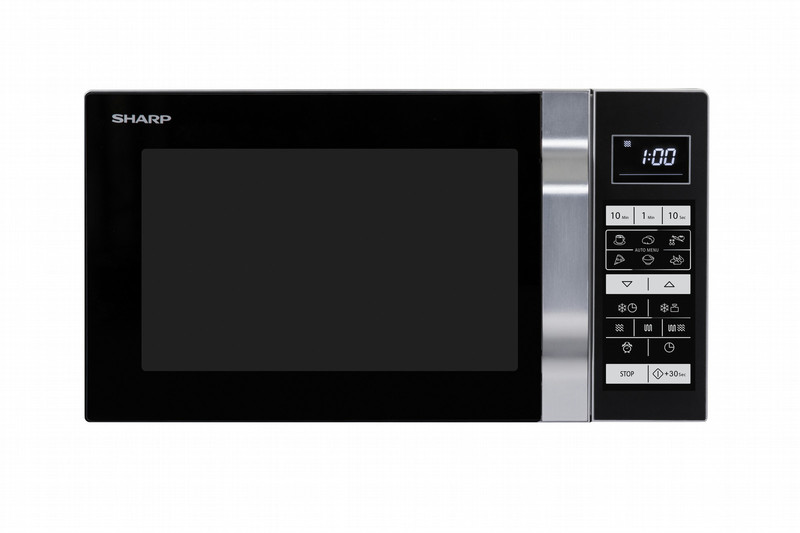 Sharp Home Appliences R760S Комбинированная микроволновая печь Настольный 23л 900Вт Черный, Cеребряный микроволновая печь