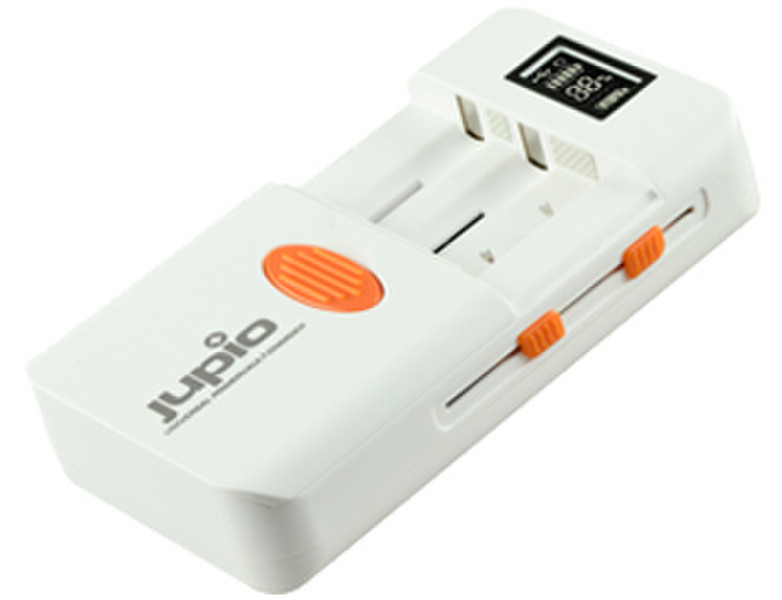 Jupio LUC0070 Indoor battery charger Оранжевый, Белый зарядное устройство