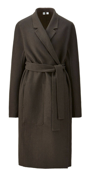 UNIQLO WOMEN U DOUBLE FACE WRAP COAT