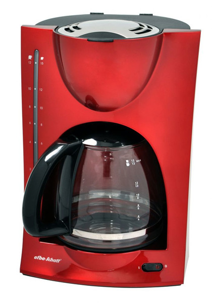 Efbe-Schott SC KA 1050 R Filterkaffeemaschine 1.5l 12Tassen Rot Kaffeemaschine
