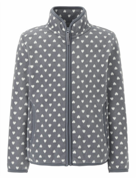 UNIQLO GIRLS PRINTED FLEECE FULL-ZIP LONG SLEEVE JACKET