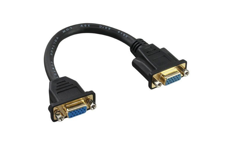 Mercodan 509350021 0.2м VGA (D-Sub) VGA (D-Sub) Черный VGA кабель