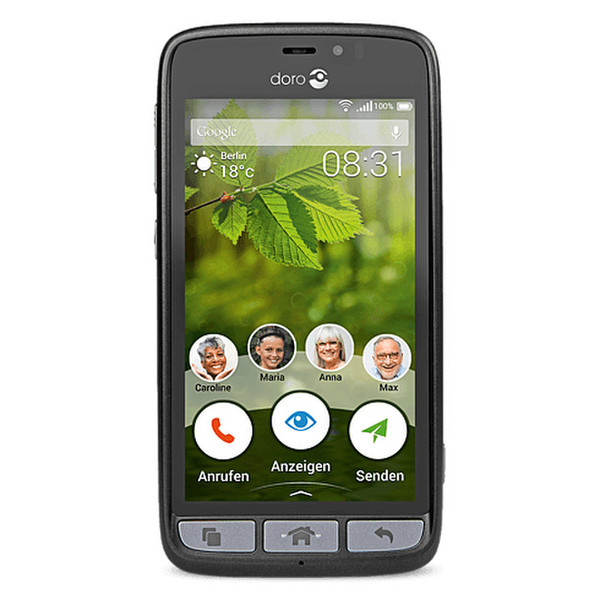 Doro 8031 Single SIM 4G 8GB Schwarz Smartphone