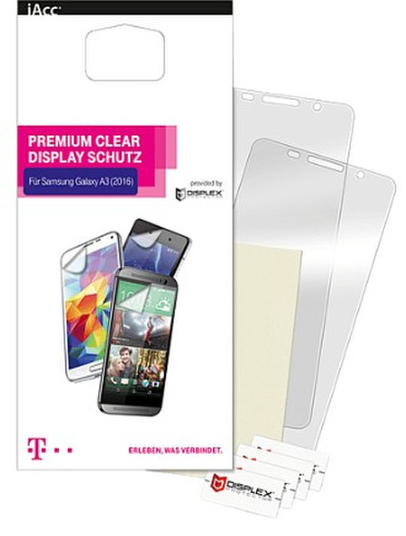 Telekom 99924786 Чистый Galaxy A3 (2016) 3шт защитная пленка