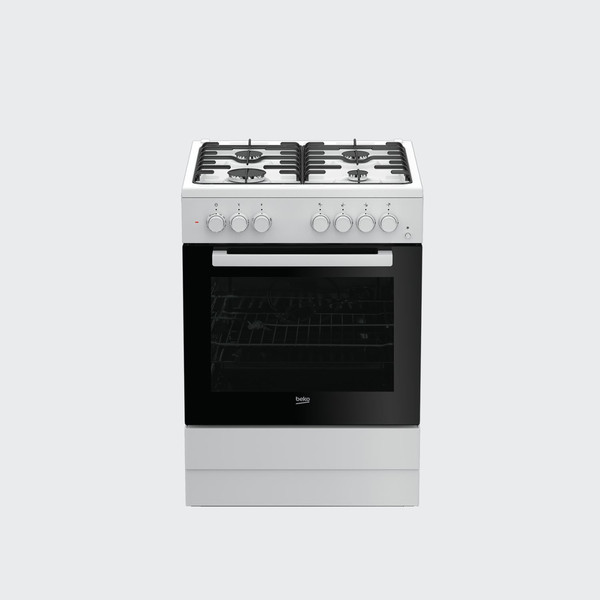 Beko FSST62110DW Freistehend Gas hob Weiß Küchenherd