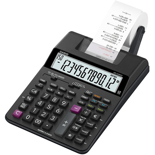 Casio HR-150RC Desktop Printing calculator Schwarz
