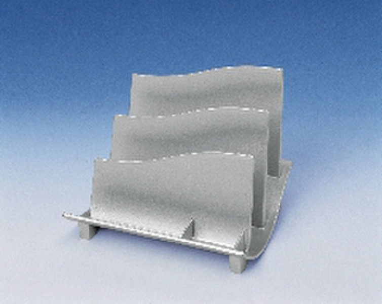 MAUL Letter Rack MAULwave. Silver Plastic Silver desk tray