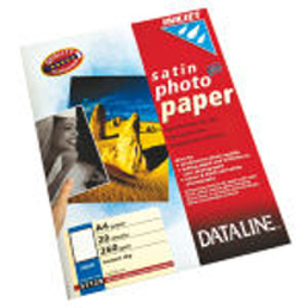 DataLine Satin photo plus paper A4 260gsm inkjet paper