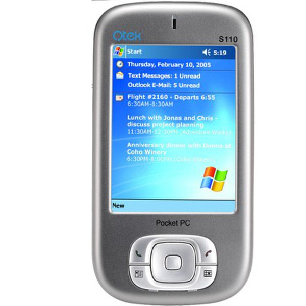Qtek S110 Pocket PC Phone Silver smartphone