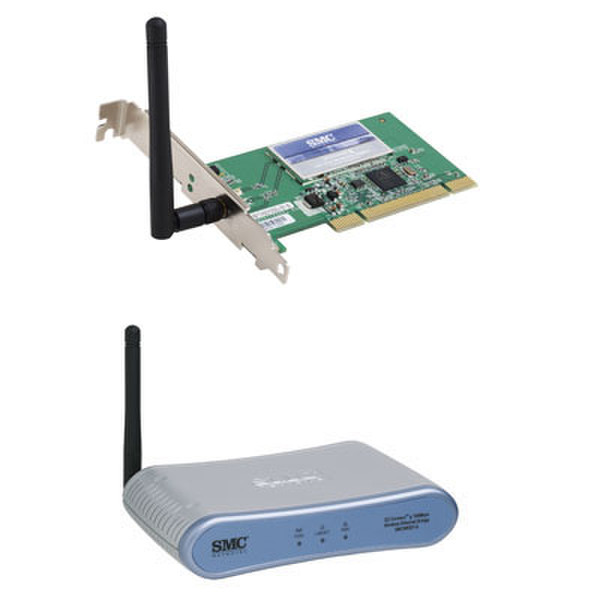 SMC 108Mbps Wireless Router + 108Mbps Wireless PCI Card WLAN-Router