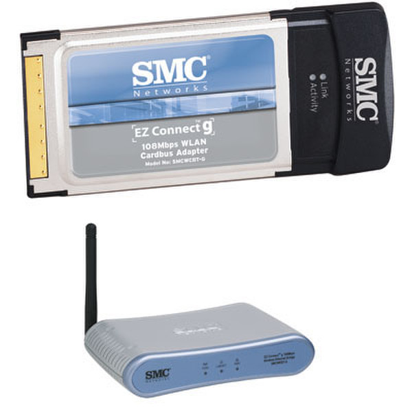 SMC 108Mbps Wireless Router + 108Mbps Wireless Cardbus Adapter WLAN-Router