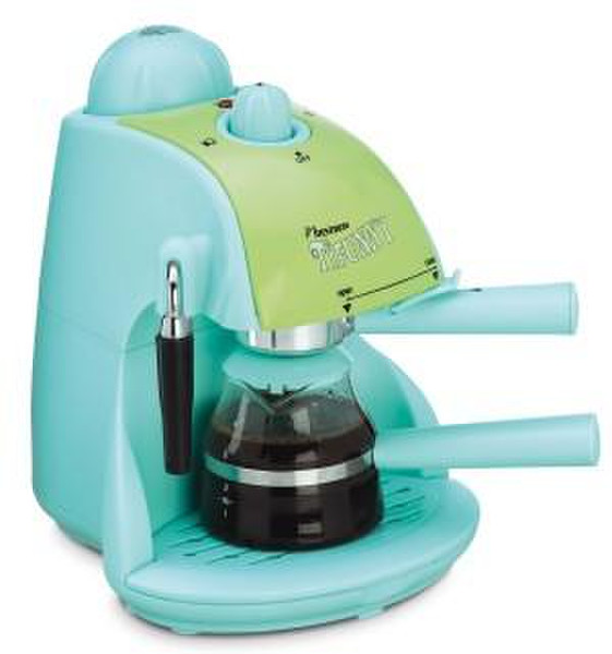 Bestron DLD6511 Espresso maker freestanding Manual Espresso machine 4cups Green,Turquoise