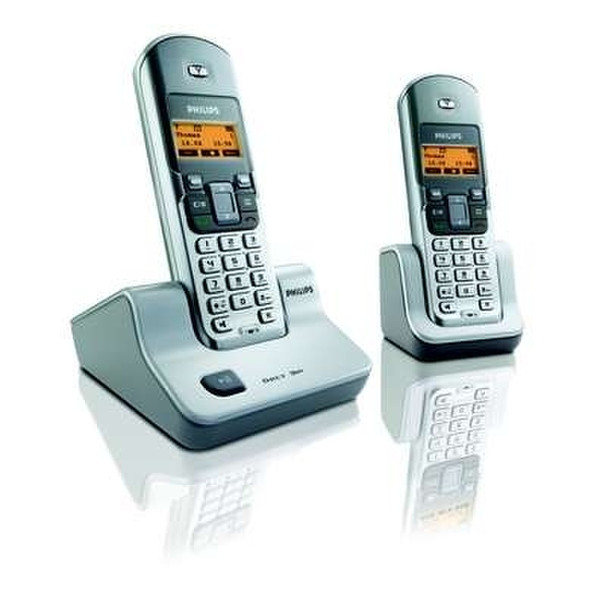 Philips Cordless telephone DECT 3212S DECT Идентификация абонента (Caller ID) Cеребряный