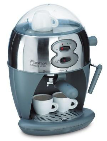Bestron DLD6530 Espresso machine Espresso machine 1.2л Серый, Cеребряный