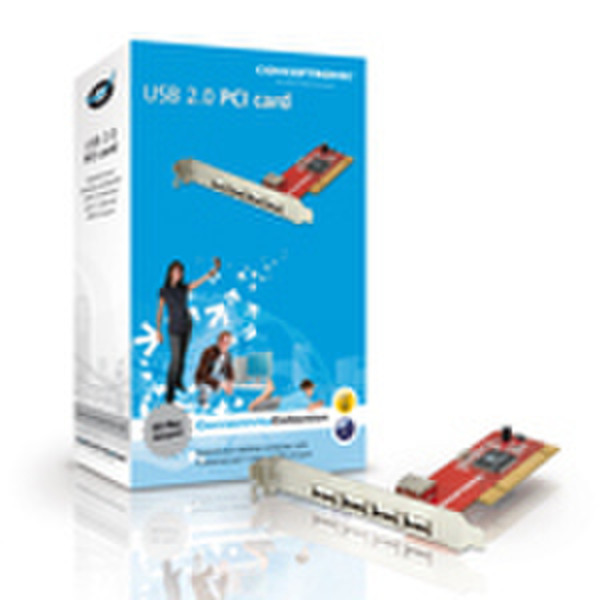 Conceptronic 5 Port USB 2.0 PCI Card interface cards/adapter