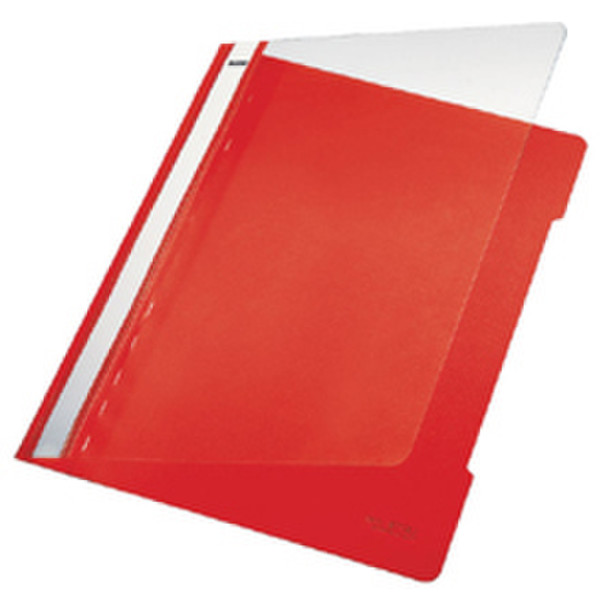 Leitz Standard Plastic File A4 PVC Red