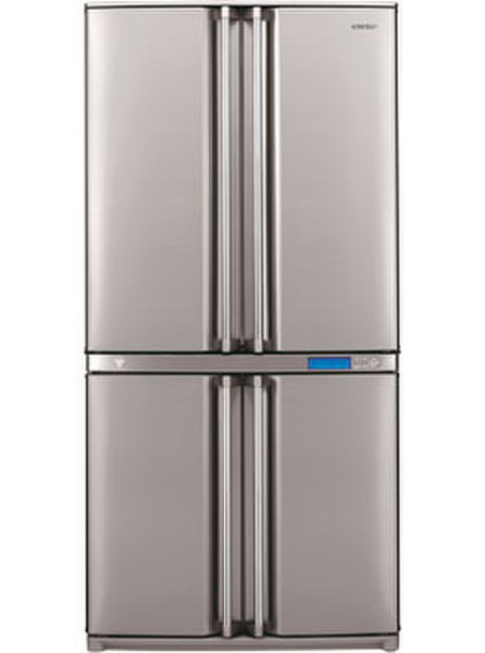 Sharp SJ-F800SPSL freestanding 605L A+ Silver side-by-side refrigerator