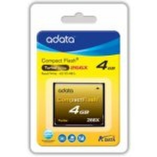 ADATA 4GB CF 266X 4GB CompactFlash memory card