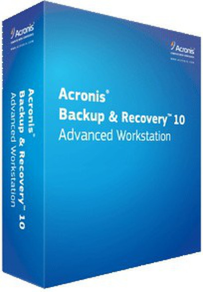 Acronis Backup & Recovery 10 Advanced Workstation