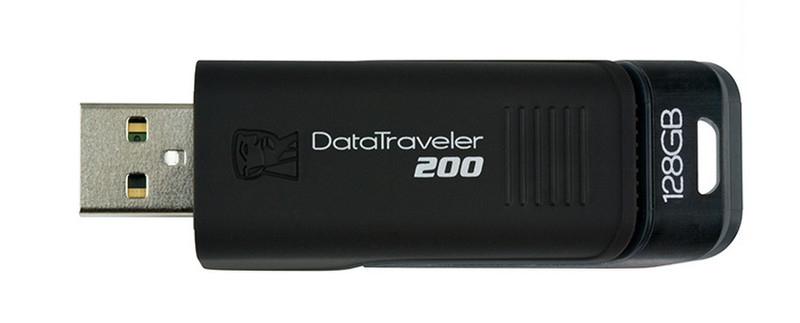Kingston Technology DataTraveler DT200 128GB 128ГБ USB 2.0 Тип -A Черный USB флеш накопитель