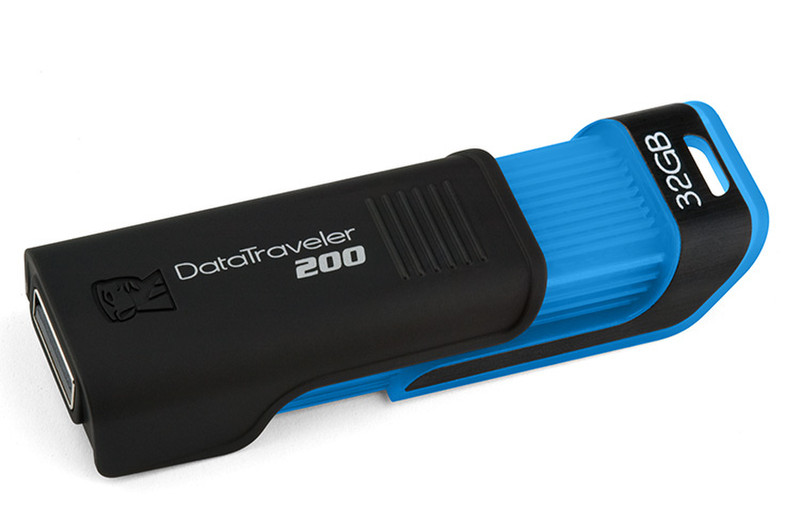 Kingston Technology DataTraveler DT200 32GB 32ГБ USB 2.0 Тип -A Черный USB флеш накопитель