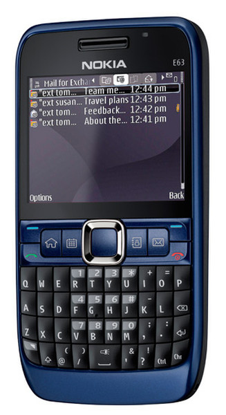 Nokia E63 Одна SIM-карта Синий смартфон