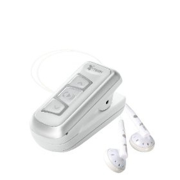 Itech Clip Music 801 Стереофонический Bluetooth Белый гарнитура мобильного устройства