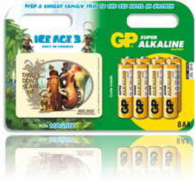 GP Batteries Ultra Alkaline Ice Age 8 x AA promo-pack Щелочной 1.5В батарейки