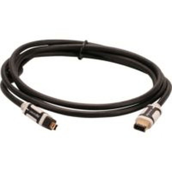 Digiconnect AV Ultra FireWire 4p/6p Cable IEEE 1394, 4p M-6p M 6ft/1.8m 1.8m Black firewire cable