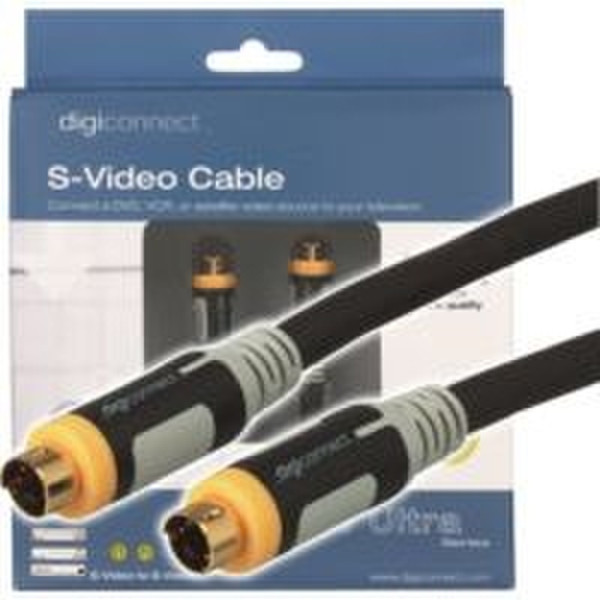 Digiconnect AV Ultra S-Video Cable S-Video M - S-Video M, 6ft/1.8m 1.8m S-Video (4-pin) S-Video (4-pin) Schwarz S-Videokabel