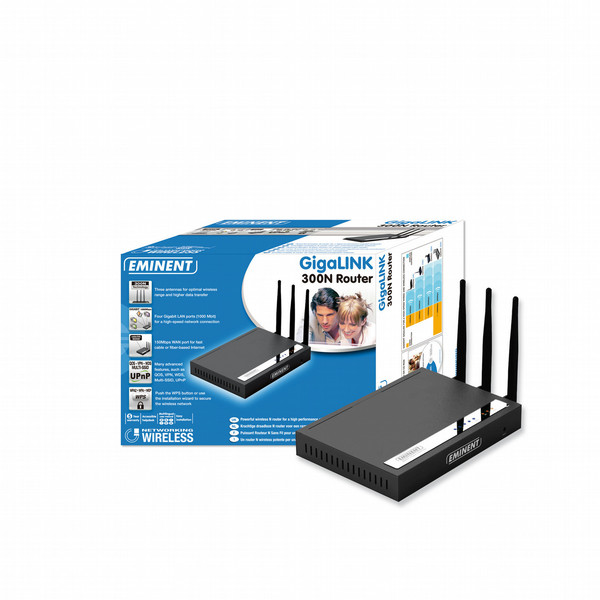 Eminent EM4570 Black wireless router