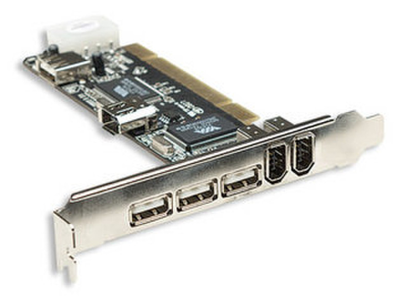 Manhattan Hi-Speed USB 2.0/FireWire Combo Card интерфейсная карта/адаптер