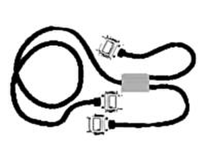 3com Y-Cable f Superstack II Adv RPS Type 2 1м Черный сетевой кабель