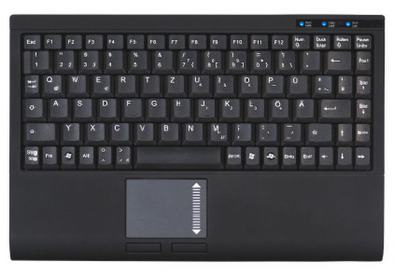 KeySonic ACK-540U+ USB QWERTZ Черный клавиатура