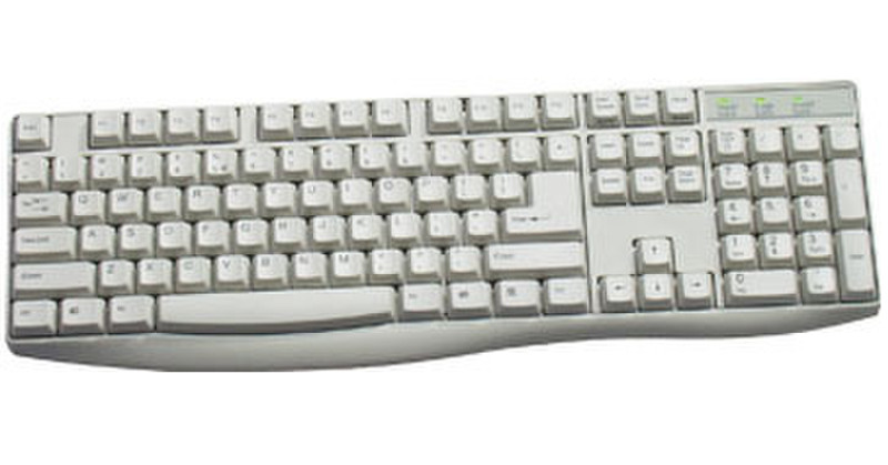 KeySonic ACK-230 PS/2 QWERTY Weiß Tastatur
