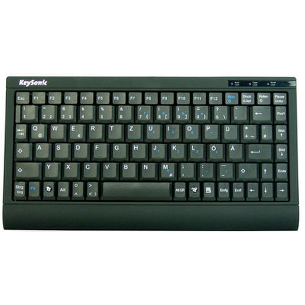 KeySonic ACK-595 C+ USB+PS/2 Black keyboard