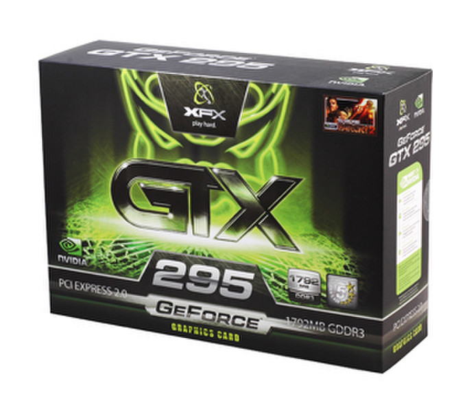 XFX GeForce 295 GTX 1792MB DDR3 Standard GeForce GTX 295 1.75GB GDDR3