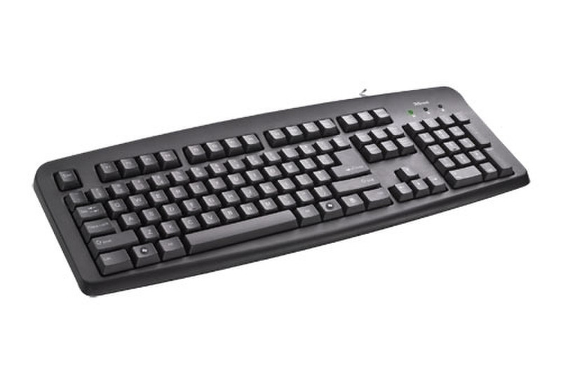 Trust ClassicLine Keyboard USB QWERTY Schwarz Tastatur
