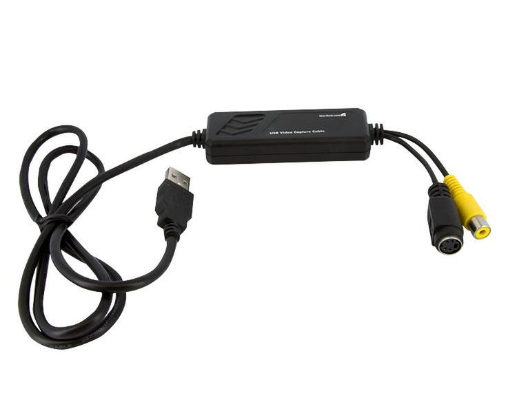 StarTech.com SVID2USB2NS USB RCA + S-Video Черный адаптер для видео кабеля