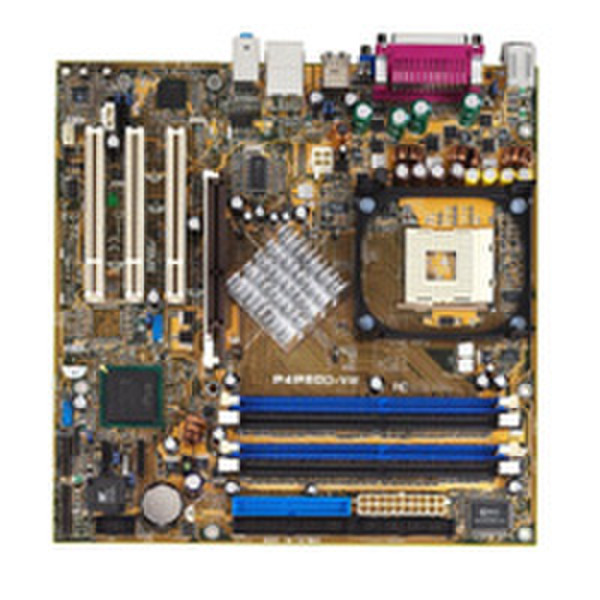 ASUS P4P800-VM Разъем 478 Микро ATX материнская плата