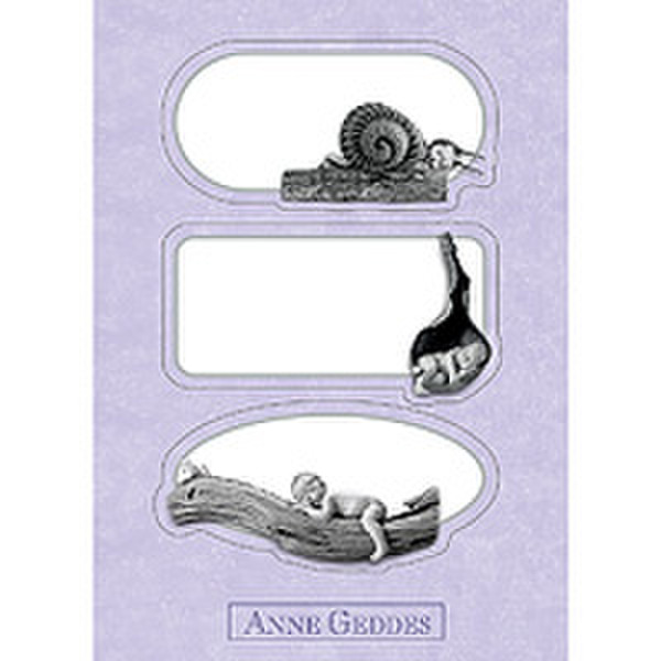 HERMA Decorative stickers Anne Geddes black white 1 sheet 3Stück(e) selbstklebendes Etikett