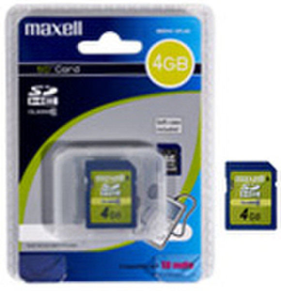 Maxell SDHC 4Gb Class 4 4ГБ SDHC карта памяти