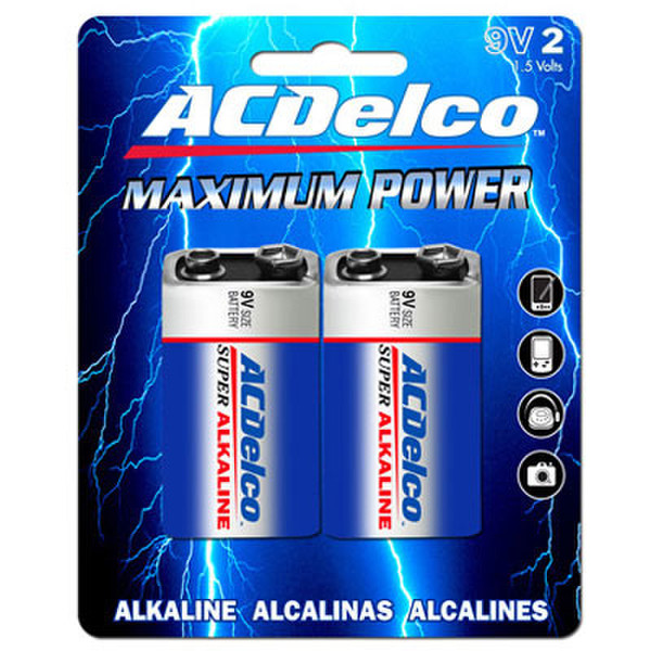 PowerMax AC225 Alkaline 9V non-rechargeable battery