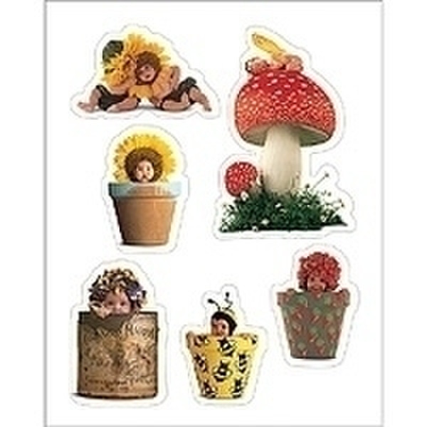 HERMA Decorative stickers Anne Geddes flowers 1 sheet 6pc(s) self-adhesive label