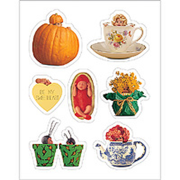 HERMA Decorative stickers Anne Geddes cups 1 sheet self-adhesive label