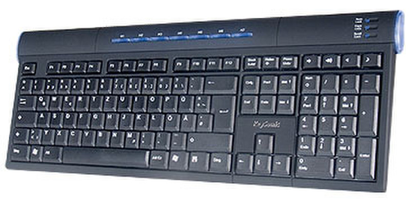 KeySonic ACK-5020U USB QWERTZ Schwarz Tastatur