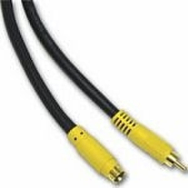 C2G 2m Value Series Bi-Directional S-Video to RCA-Type Cable 2m RCA S-Video (4-pin) Schwarz