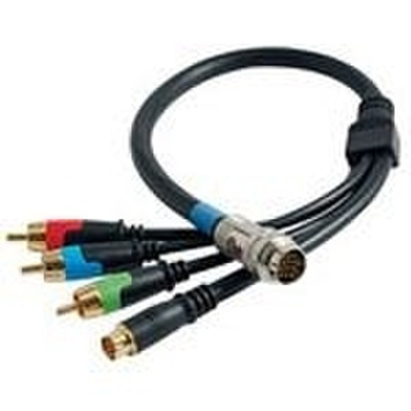 C2G 2m RapidRun Component Video+S-Video V.2 Break-Away Flying Lead 2m Blue