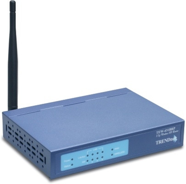Trendnet TEW-431BRP Fast Ethernet Blue wireless router